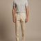 Pantalon Chino Sur Mesure - Beige Gabardine