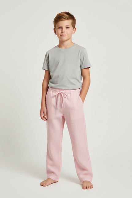 Pantalon Chino Rose Lin Ample Enfant Décontracté