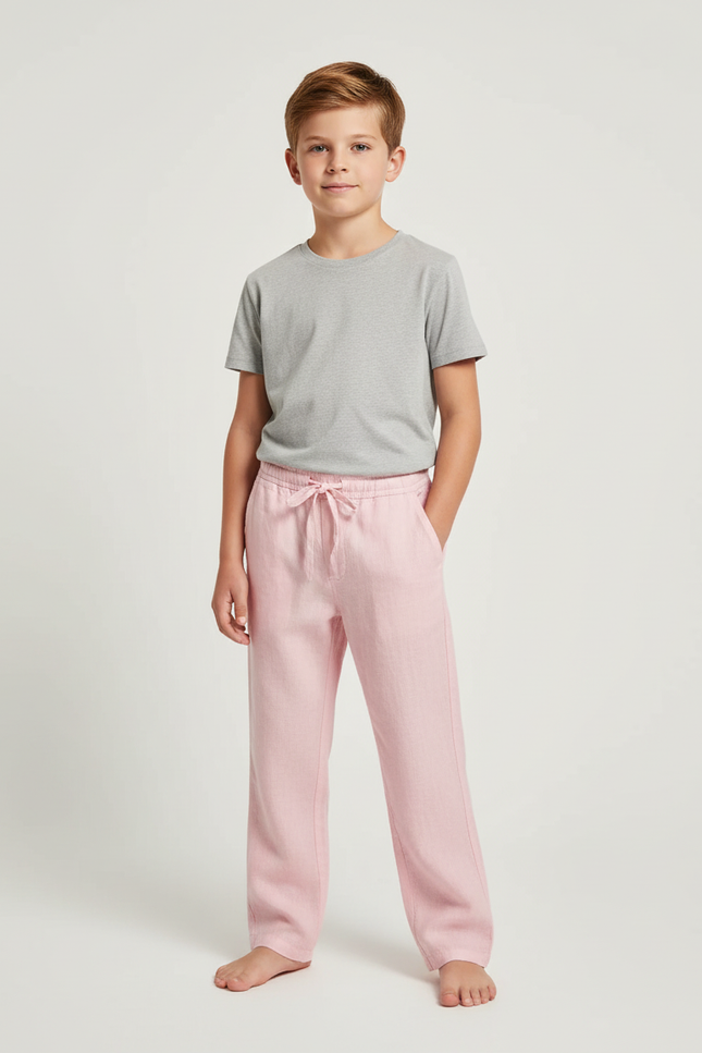 Pantalon Chino Rose Lin Ample Enfant Décontracté