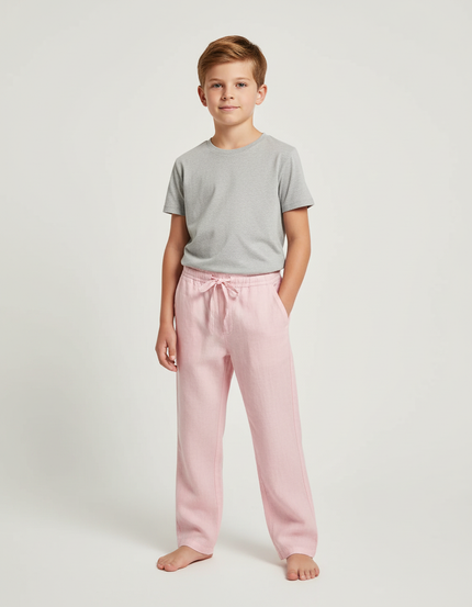 Pantalon Chino Rose Lin Ample Enfant Décontracté