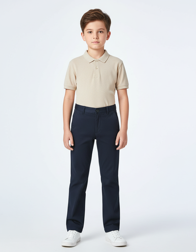 Pantalon Chino Bleu Marine Enfant