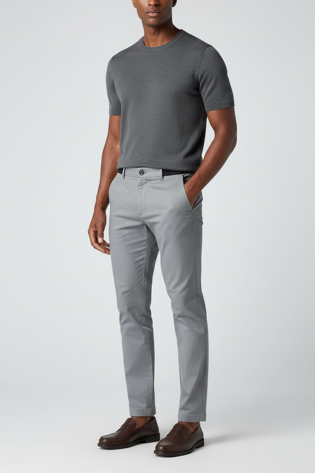 Pantalon Chino Slim Fit - Gris Gabardine