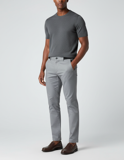 Pantalon Chino Slim Fit - Gris Gabardine