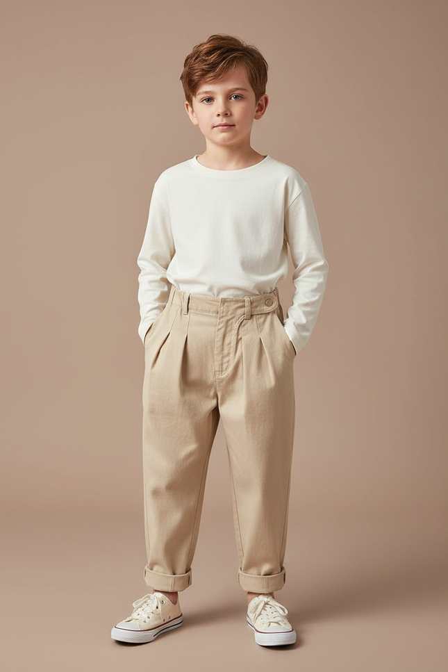 Pantalon Chino Beige Bebe - Coton
