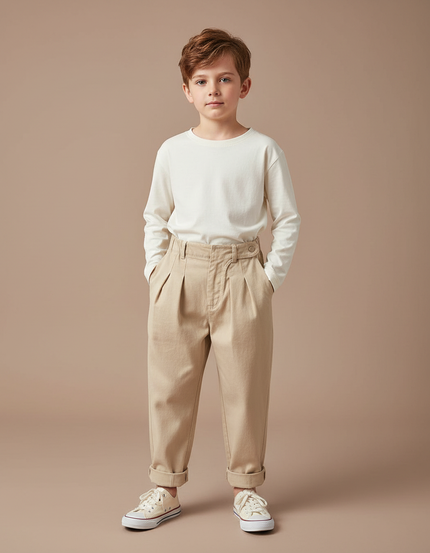 Pantalon Chino Beige Bebe - Coton