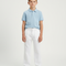 Pantalon Chino Garçon Blanc Large - Lin