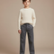 Pantalon Chino Gris Coton Droit Garçon Uni - Gabardine