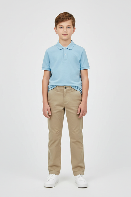 Pantalon Chino Beige Garcon - Coton