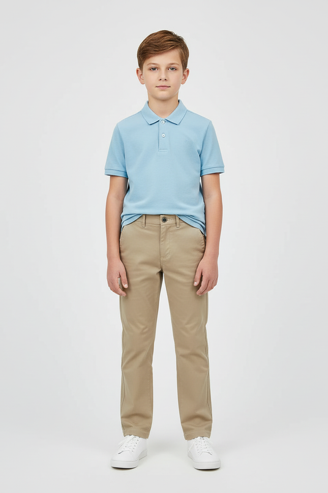 Pantalon Chino Beige Garcon - Coton