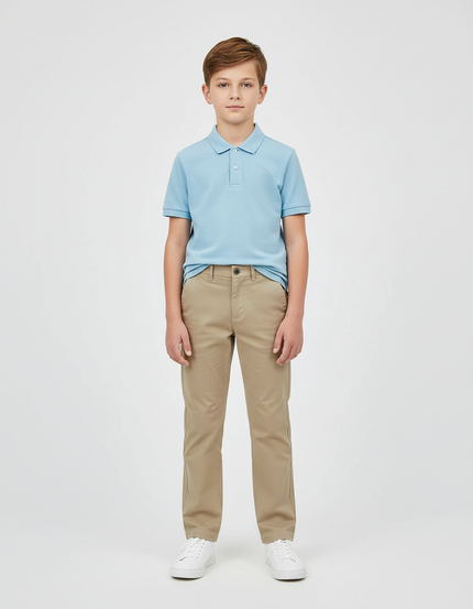 Pantalon Chino Beige Garcon - Coton