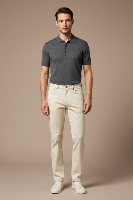 Pantalon Chino Denim - Beige Jean