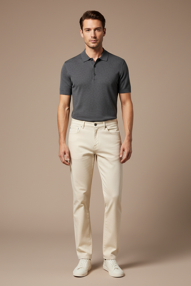 Pantalon Chino Denim - Beige Jean