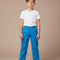 Pantalon Chino Bleu Coton Ample Enfant Décontracté