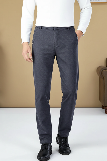 Pantalon Chino Stretch Homme - Gris Gabardine