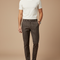Pantalon Chino Marron Carreaux Slim Élégant Homme - Tweed