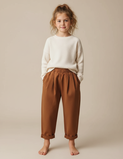Pantalon Chino Terracotta - Marron Molleton