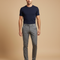Pantalon Chino Gris Slim Élégant Uni Homme - Laine