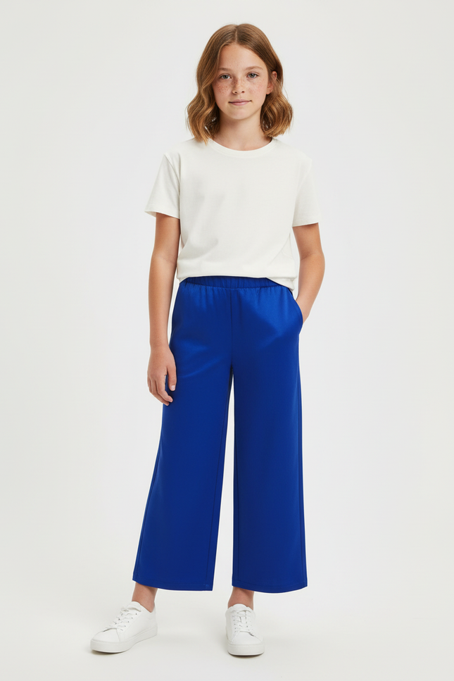 Pantalon Chino Bleu Electrique - Polyester