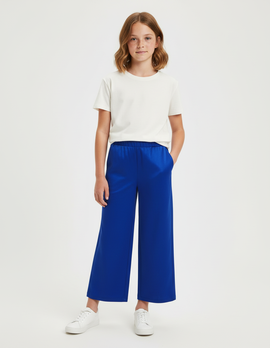 Pantalon Chino Bleu Electrique - Polyester