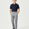 Pantalon Chino Gris Clair Coupe Droite Garçon Élégant - Gabardine