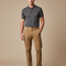 Pantalon Chino Homme Marron Clair Coton Droit Décontracté - Camel