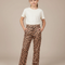 Pantalon Chino Léopard Ample Fluide Enfant Décontracté - Imprimé Satin