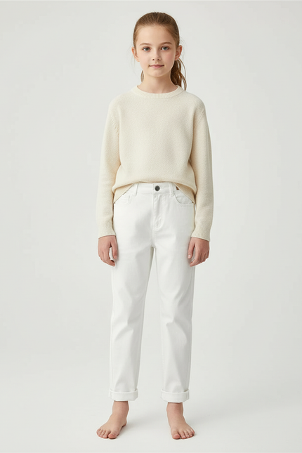 Pantalon Blanc Chino - Gabardine