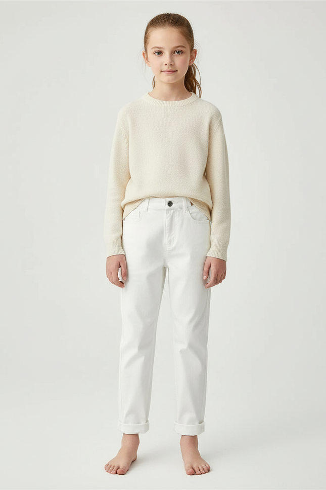Pantalon Blanc Chino - Gabardine