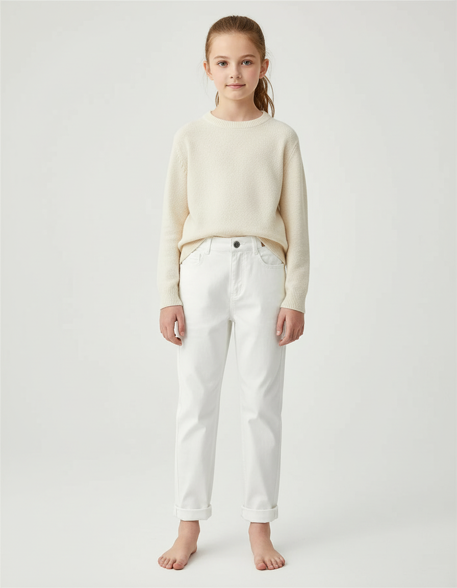 Pantalon Blanc Chino - Gabardine