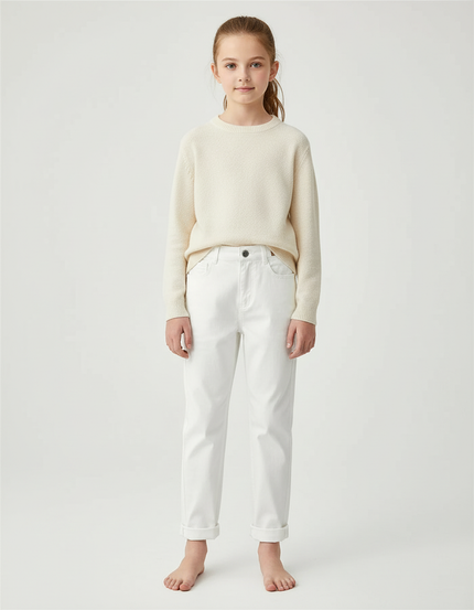 Pantalon Blanc Chino - Gabardine