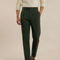 Pantalon Chino Vert Kaki Plissé Décontracté Homme - Gabardine
