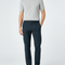 Pantalon Chino Carreaux Vert Foncé Laine Slim Habillé