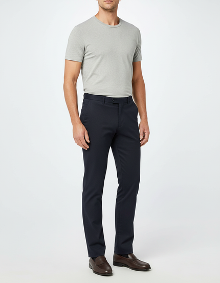 Pantalon Chino Slim Homme Bleu Marine - Gabardine