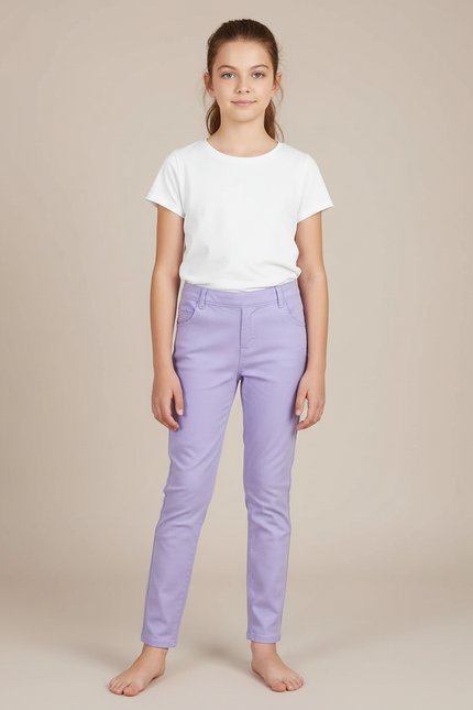Pantalon Chino Skinny - Violet Coton