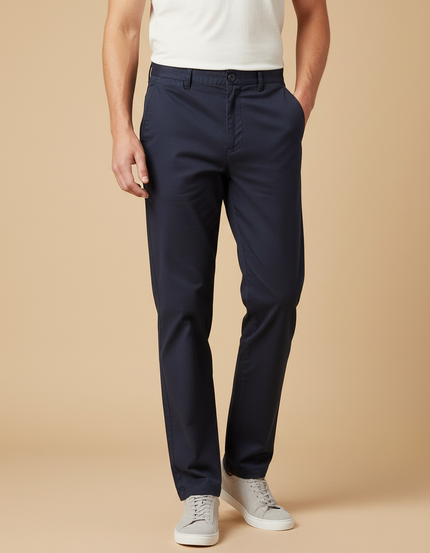 Pantalon Bleu Chino - Marine Gabardine