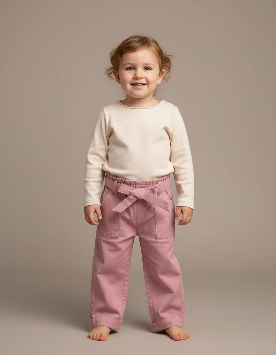 Pantalon Chino Vieux Rose - Gabardine