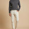 Pantalon Chino Homme Beige Regular - Gabardine