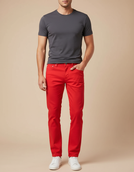 Pantalon Chino Jean Homme - Rouge