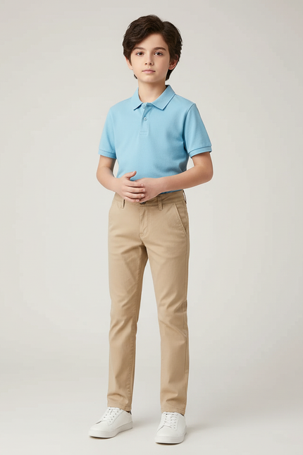 Pantalon Coupe Chino - Beige Gabardine
