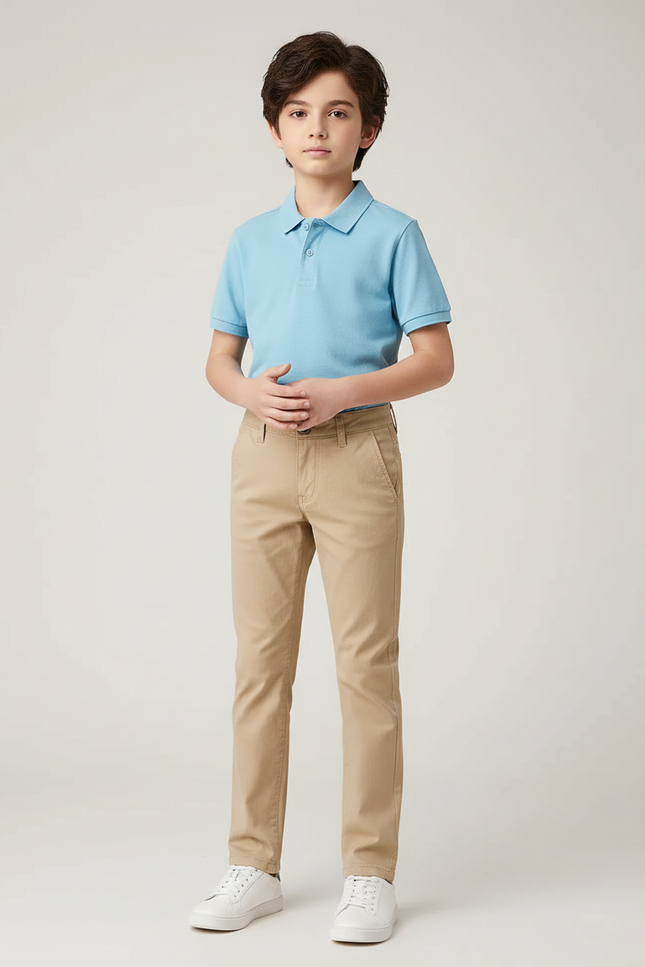 Pantalon Coupe Chino - Beige Gabardine