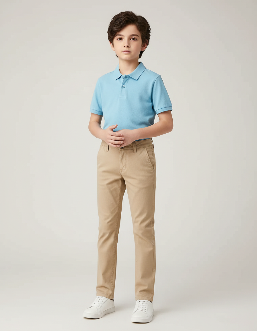 Pantalon Coupe Chino - Beige Gabardine