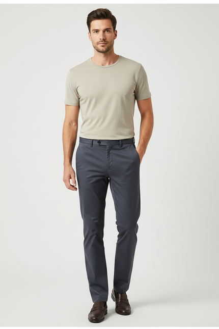 Pantalon Chino Marine - Coton