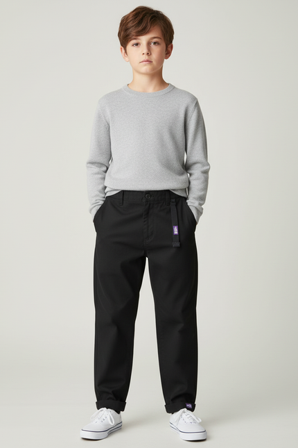 Pantalon Chino Skate - Noir Coton