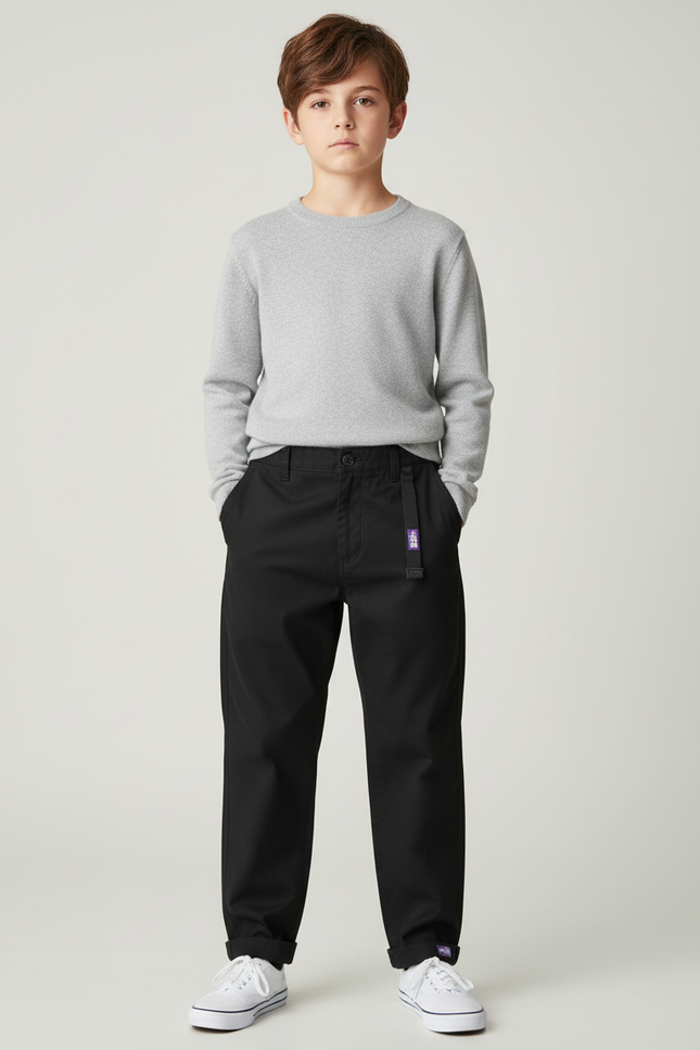 Pantalon Chino Skate - Noir Coton