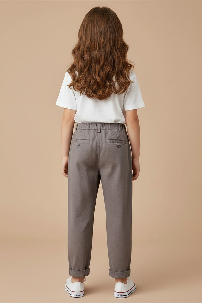 Pantalon Chino Carrot Fit - Gris Gabardine - vue 2