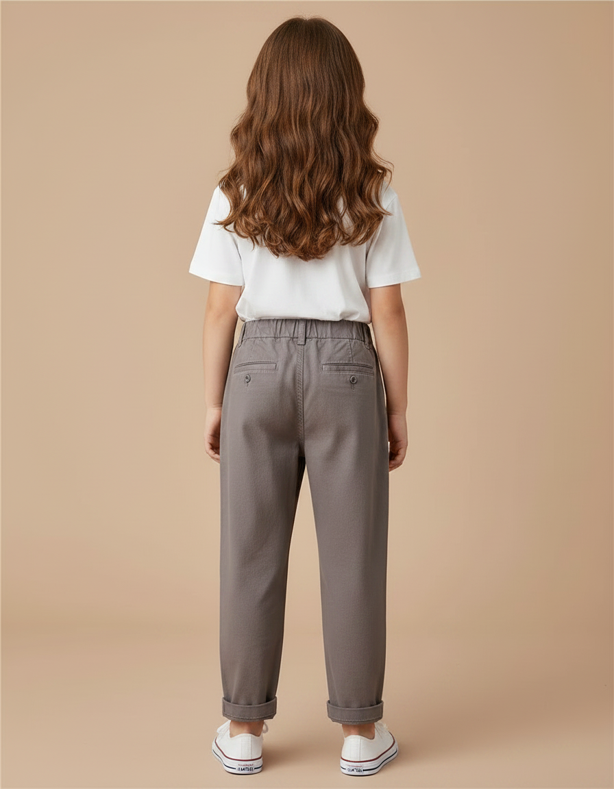 Pantalon Chino Carrot Fit - Gris Gabardine - vue 2
