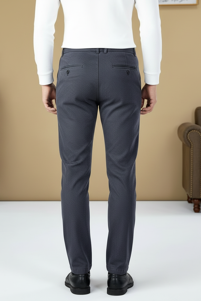 Pantalon Chino Stretch Homme - Gris Gabardine - vue 2