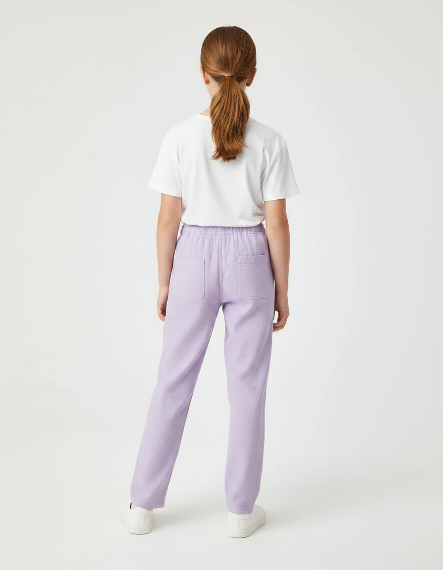Pantalon Chino Violet - Lin - vue 2