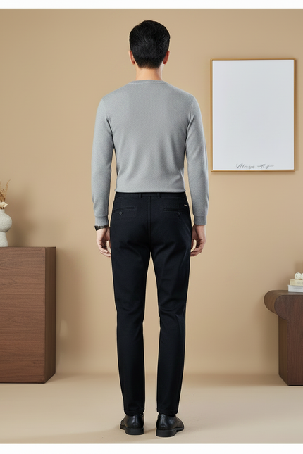 Pantalon Noir Chino - Coton - vue 2
