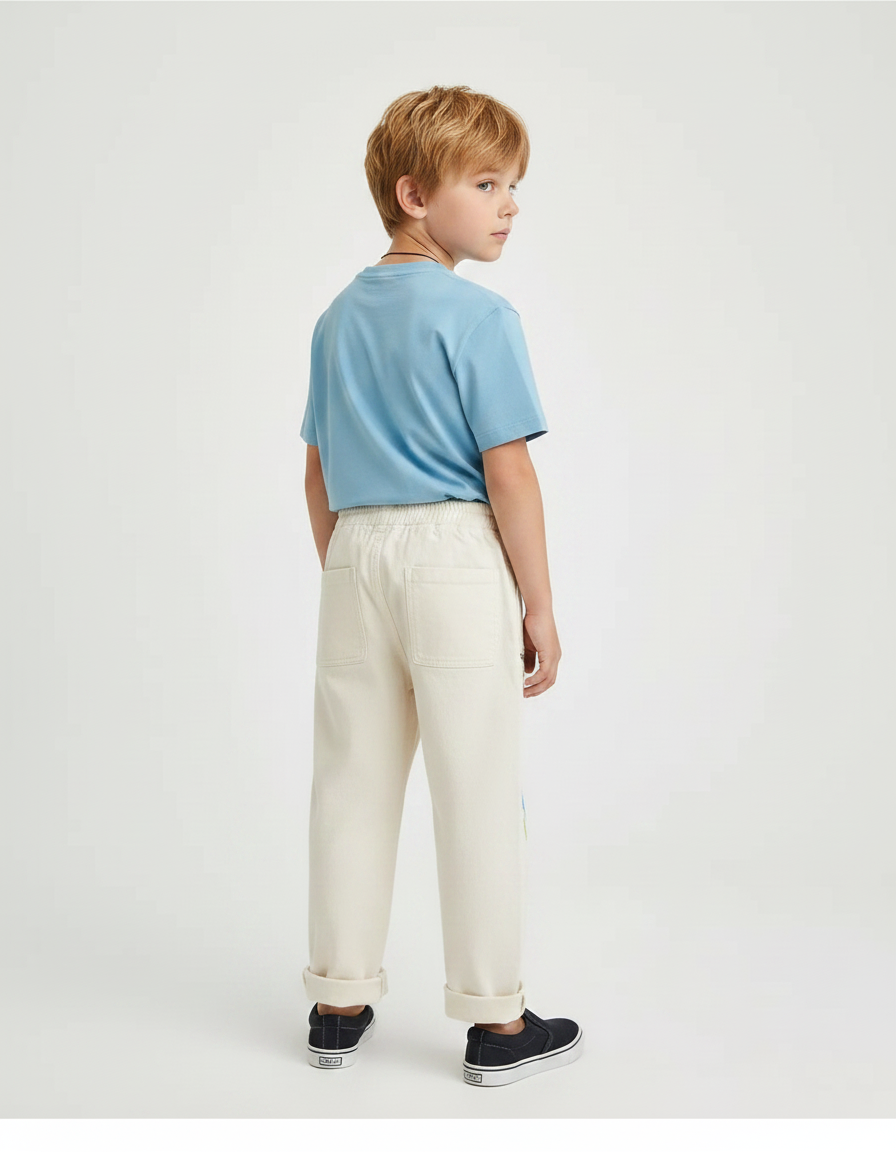 Pantalon Chino Beige Bebe Garcon - Coton - vue 2